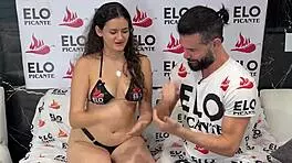 Silvye Abou's big ass and tits in Colombian casting interview