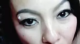 Horny Colombian girl intensely deep throats cock, cum on her ass!