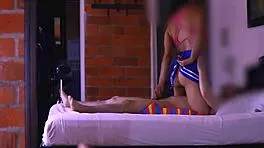 i shared a naughty smile with the stepmom in the hallway