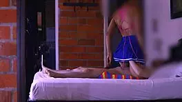 i shared a naughty smile with the stepmom in the hallway