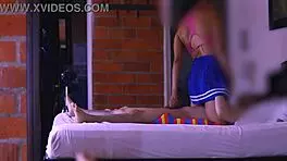 i shared a naughty smile with the stepmom in the hallway