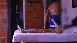 i shared a naughty smile with the stepmom in the hallway