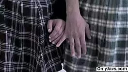 Alona and Kimmy threesome with David