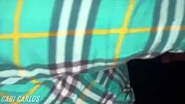 Housewife used in gloryhole while husband masturbates