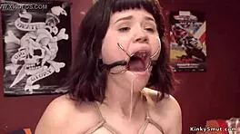 Step Dad Suggestively Whips and Toys Petite Teen with Dildo