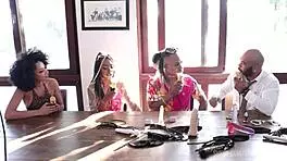 did they start in porn after liberal days? sexy black couple in sheer red