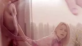 yo, this tongued teen 18+ blonde just took a huge cumshot