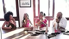 did they start in porn after liberal days? sexy black couple in sheer red