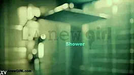 Elegant Brunette Model Relaxes In A Sensual Bath