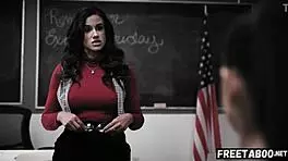 Milf Teacher Watches Stepson Ricky Anal Fuck Hot Cheerleader In Class