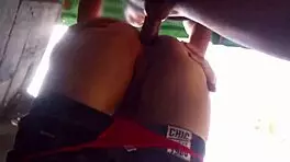 rica enculada rapida detras de la casa de sus padres con el primo