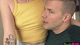 Hyley Winters Seduces Stepbro with Blowjob Leading to Monster Cock POV Orgasm