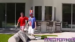 Stepfamily Bbq With Milf And Teen