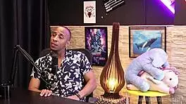 i’m obssessed with this black nerd in red lingerie, so sexxy!