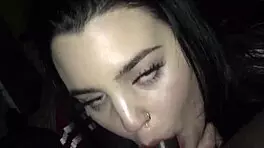 my amateur 19yr old spanish girl deepthroated that black cock