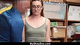 Teen caught stealing, inspected by police in the shop!