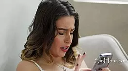 18yo rich virgin girl begs locksmith to unlock her chastity belt!