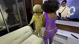 ⭐️ exclusive full video two horny lesbian teen 18+s finger each other outside on the balcony until squirting