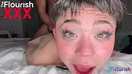 hardcore anal bondage session with petite skinny magenta lexx, bound and assfucked by west philly dungeon crew