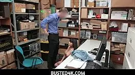 aryana amatista gets busted by officer, leading to fucking and ripped clothes