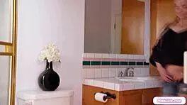 stepmom facesits blonde to teach lesson