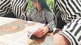 I meet Estefani at the mall and we end up with rimjob and ass licking