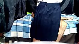 Hey dad, can I go out? Oh he's resting. What's that standing there? And if I try it, what will it feel like? God, how delicious, homemade perverse real