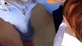 Professor Rubs School Girl's Pussy but Breaks Agreement with Penetration