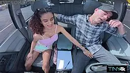 Isabella Jules Masters Driving Her Instructor’s Big Stick Shift Hard.