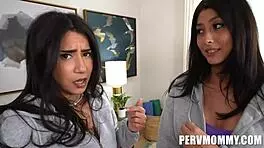 Her stepmom and stepsis needed a favor he needed a threesome roxie sinner lola pearl austin pierce