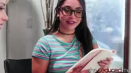 My Lesbian Tutor with Small Tits Seduces Me with Wet Pussy Kissing