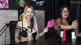 blonde sucks dick, shows tits and ass!