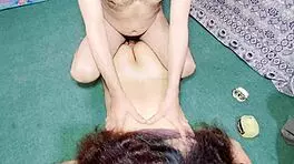 muslim step brother bangs step sister's ass during massage