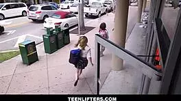 teenlifters - hot blonde teen shoplifter fucked by guard after deal