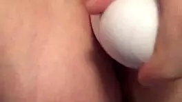 Teen Uses Vibrator
