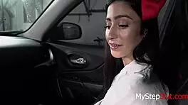 Step Dad Lifts Up Teen Skirt After Jasmine Vega