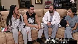 Mia Gives Handjob And Swallows Huge Load Backstage