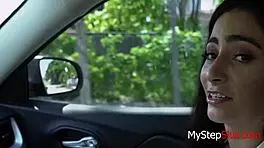 Step Dad Lifts Up Teen Skirt After Jasmine Vega