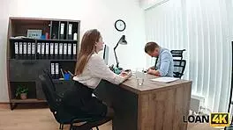 Office fantasy with Una Fairy and her stunning figure