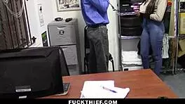 Teen caught stealing from storefront gets detained by police while being watched