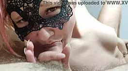 readhead whore fucked hard in mouth, cute face in sperm
