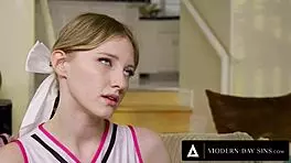 Modern-Day Sins - Popular Petite Virgin Cheerleader Melody Marks Loses Virginity To Nerd For Bet