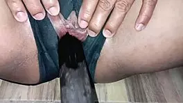 horny brunette teen gets anal fucking 😈