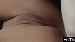 Bold Lesbian Teens in Lingerie Intensely Lick Each Other's Shaved Pussies at the Party.