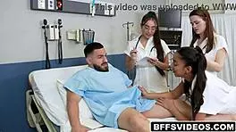 Babes suck his dick deep, sharing every inch down their throats, wanna see?