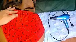 Caught the maid shirtless in the hot living room, offered cash, got her big ass!