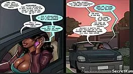 cheating husband brutally fucks his sexy ebony maid's pussy and ass in the kitchen