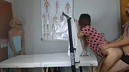 Two naughty girls let gynecologist play with them