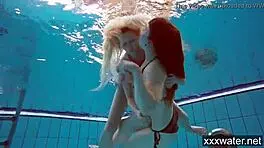 Hot Russian Girls Swimming In The Pool
