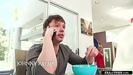 euro milf titfucks her stepsons friend